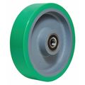 Zoro Select Caster Wheel, Polyurethane, 8 in., 1500 lb. 4DU70