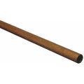 Zoro Select Straight Copper Tubing, 1/4 in Outside Dia, 3 ft Length, Type K 9515