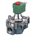 Redhat 120V AC Aluminum Air and Fuel Gas Solenoid Valve, Normally Open, 1 1/4 in Pipe Size 8215C063