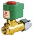Redhat 120V AC Brass Fuel Oil Solenoid Valve, Normally Closed, 1/2 in Pipe Size 8266D069V