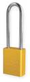 American Lock Lockout Padlock, KA, Yellow, 1-7/8"H A1107KAYLW