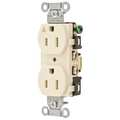 Hubbell 15A Duplex Receptacle 125VAC 5-15R IV IG15CRI