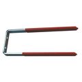 Zoro Select Steel Hook, Red Vinyl Coated, 1/2 In L 4ERW2