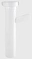 Zoro Select 1-1/2 " Dia., Polypropylene, White Finish, Kitchen, Dishwasher Tailpiece 4FEY8