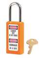 Master Lock Zenex Lockout Padlock, KD, Orange, 3"H 411ORJ