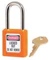 Master Lock Lockout Padlock, KA, Orange, 1-3/4"H, PK6 410KAS6ORJ