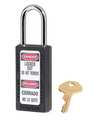 Master Lock Zenex Lockout Padlock, KD, Black, 3"H 411BLK