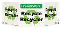 Zing Recycling Sign, Recycle, Projecting, Header Background Color: Green, 3011 3011