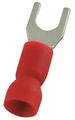 Power First 22-16 AWG Vinyl Block Fork Terminal #6 Stud PK100 4FRH2