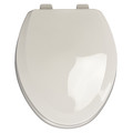 Centoco Toilet Seat, With Cover, Molded Wood, Elongated, White GR900-001