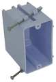 Cantex Electrical Box, 23.0 cu. in., Switch, 1 Gang, PVC EZ23SNR