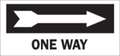 Brady Directional Sign, 6 1/2 in Height, 14 in Width, Polyester, Rectangle, English 84643