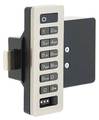 Digilock Electronic Lock, Brushed Nickel, 12 Button ATV-619-01-01-GR01