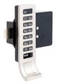Digilock Electronic Lock, Brushed Nickel, 12 Button APV-619-01-2D-GR01
