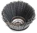 Weiler Cup Wire Brush, Threaded Arbor, 3-1/2" 97603