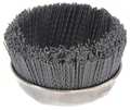 Weiler Cup Wire Brush, Threaded Arbor, 5", 8000 RPM 97604