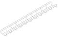 Cablofil Wire Mesh Cable Tray, 4x2In, 10 Ft CF54/100EZ