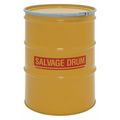 Zoro Select Open Head Salvage Drum, Steel, 85 gal, Unlined, Yellow HM8518Q