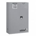 Justrite Flammable Safety Cabinet, 45 gal., Gray, Number of Doors: 2 894523