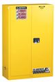 Justrite Sure-Grip EX Flammable Safety Cabinet, 45 Gal., Yellow 894520