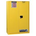 Justrite Sure-Grip EX Flammable Safety Cabinet, 90 Gal., Yellow 899080