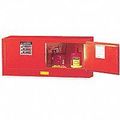 Justrite Flammable Safety Cabinet, 12 gal., Red, Width: 43" 891301