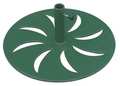 Zoro Select Outdoor Umbrella Base, Round, Green 4HUW7