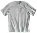 Carhartt T-Shirt, Heather Gray, XL K87-HGY XLG REG