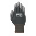 Ansell Polyurethane Coated Gloves, Palm Coverage, Black, 10, PR 11-600VP