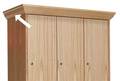 Hallowell Locker Crown Molding, Wood, Overall W 3" WCME18W-RO