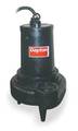 Dayton 1-1/2 HP 3" Manual Submersible Sewage Pump 230V 4LE16