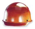 Msa Safety Front Brim Hard Hat, Type 1, Class G, Ratchet (4-Point), Brown 475395