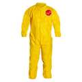 Dupont Coveralls, 12 PK, Yellow, Tychem(R) 2000, Adhesive QC125BYLXL001200