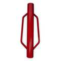 Zoro Select Fence Post Driver, 17.5 lb Wt, 24 in H, 2 3/4 in ID Steel Tube, Red 4LVN8