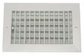 Zoro Select Sidewall/Ceiling Register, 9.88 X 9.88, White, Steel 4MJJ8