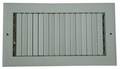 Zoro Select Sidewall/Ceiling Register, 9.75 X 15.75, White, Aluminum 4MJN1