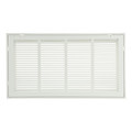 Zoro Select Filtered Return Air Grille, 16.62 X 26.62, White, Steel 4MJT7