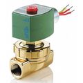 Redhat 24V DC Brass Steam and Hot Water Solenoid Valve, Normally Closed, 3/4 in Pipe Size 8220G408
