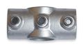 Zoro Select Structural Pipe Fitting, Slip-On Cross, Cast Iron, 1 in Pipe Size, 50000 lb Tensile Strength 4NXR3