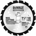 Dewalt 7-1/4" 18T Nail Cutting Circular Saw Blade DW3191