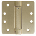 Zoro Select 2 in W x 4 in H Satin Brass Spring Hinge 4PA92