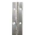 Zoro Select 3/4 in W x 48 in H Stainless steel Continuous Hinge 1CAL4