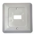 Dayton Wall Mounting Plate, Wall Plate, Shadow White, - 4PU52