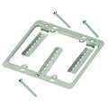 Eaton B-Line Communication Mounting Bracket, Bracket Accessory, 2 Gang, Pre-Galvanized Steel, Gang Box BB20L