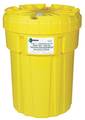 Enpac Open Head Salvage Drum, Polyethylene, 30 gal, Unlined, Yellow 1230-YE