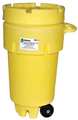 Enpac Open Head Salvage Drum, Polyethylene, 50 gal, Unlined, Yellow 1259-YE