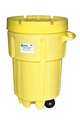 Enpac Open Head Salvage Drum, Polyethylene, 95 gal, Unlined, Yellow 1299-YE