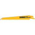 Dewalt 6" 6 TPI Taper Back Bi-Metal Reciprocating Blade for General Purpose Wood Cutting (2 pack) DW4802-2