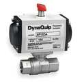 Dynaquip Controls 1-1/2" FNPT Stainless Steel Pneumatic Ball Valve Inline P2S27AJSR06310A