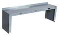 Zoro Select Electrical Shelf Riser, 96Wx15Dx18H, Gray 4TW58